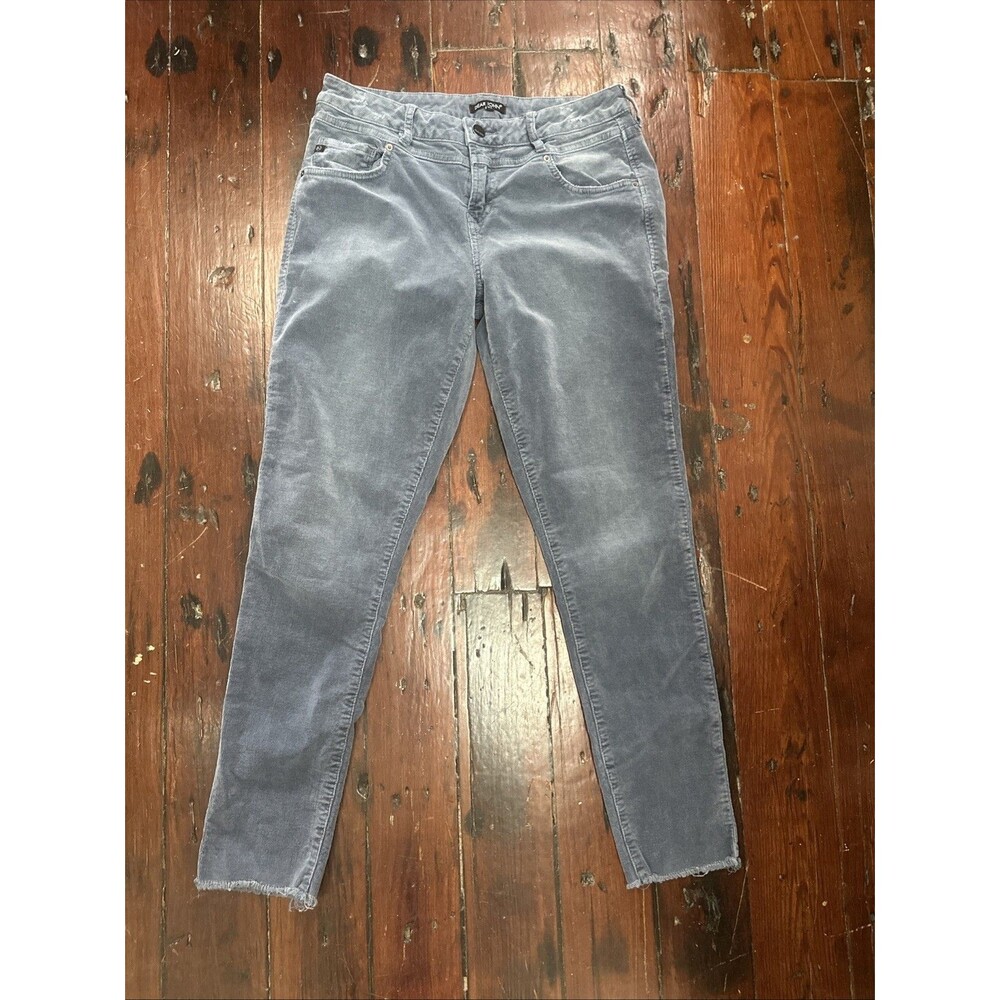 Dear John light blue/Grey Corduroy Straight Leg Raw Hem Size 29